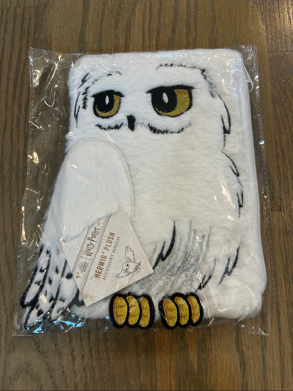Harry Potter Hedwig Plush Accessory Pouch: 5.8” x 7.9”